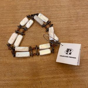 Colombian Pearl and Silver Bracelet NWT